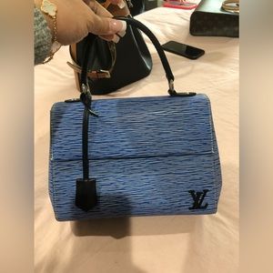 Louis Vuitton Epi Blue Leather